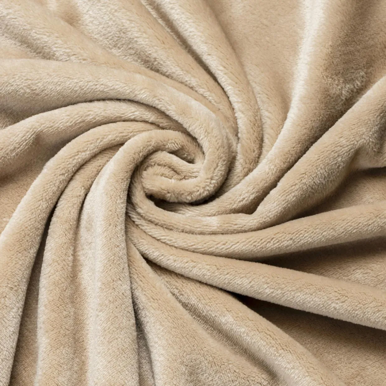 Plaid doux flanelle (125 x 150 cm) Didou Marron glacé
