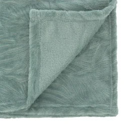 Plaid doux flanelle (125 x 150 cm) Ryo Bleu