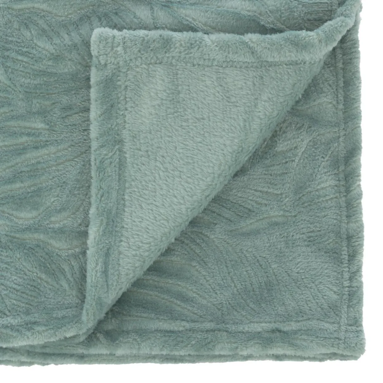 Plaid doux flanelle (125 x 150 cm) Ryo Bleu