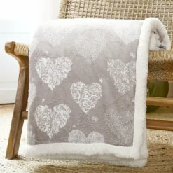 Plaid doux (130 x 160 cm) Adelaïde Beige