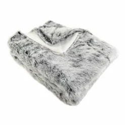 Plaid fausse fourrure (130 x 150 cm) Ours Gris