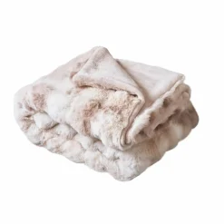 Plaid fausse fourrure (180 x 220 cm) Toronto Taupe