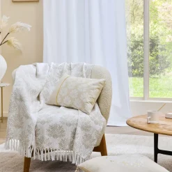 Plaid polycoton (125 x 150 cm) Majestia Beige