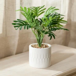 Plante artificielle (H28 cm) Plante grasse en pot