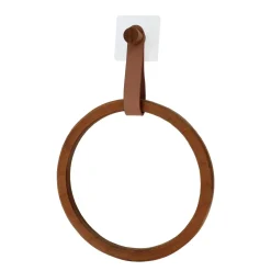 Porte serviette adhésif arrondi (D21 cm) Season Color Caramel