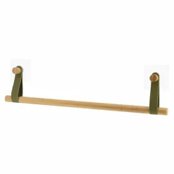 Porte serviette adhésif 1 barre (50 cm) Easy Chic Kaki