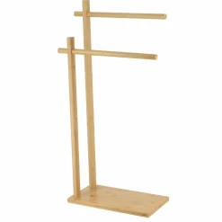 Porte serviette 2 barres bambou (H86 cm) Anako Naturel