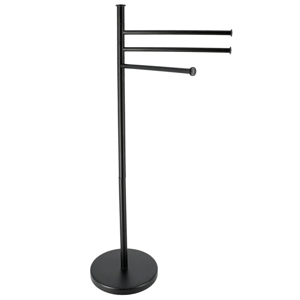 Porte serviette 3 niveaux en métal (H86 cm) Homy Noir
