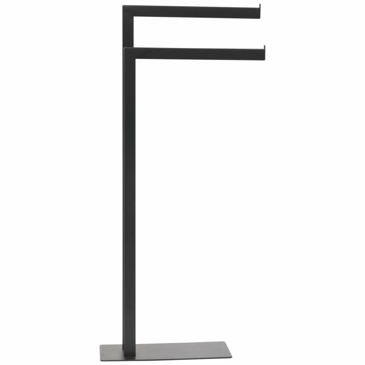 Porte-serviettes 2 barres (H81 cm) Métal Noir