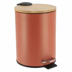 Poubelle à pédale avec frein de chute Timeless Terracotta