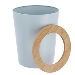 Poubelle salle de bain 5L Purebamboo Bleu clair
