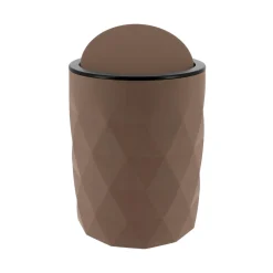 Poubelle salle de bain 6L Rubby Marron