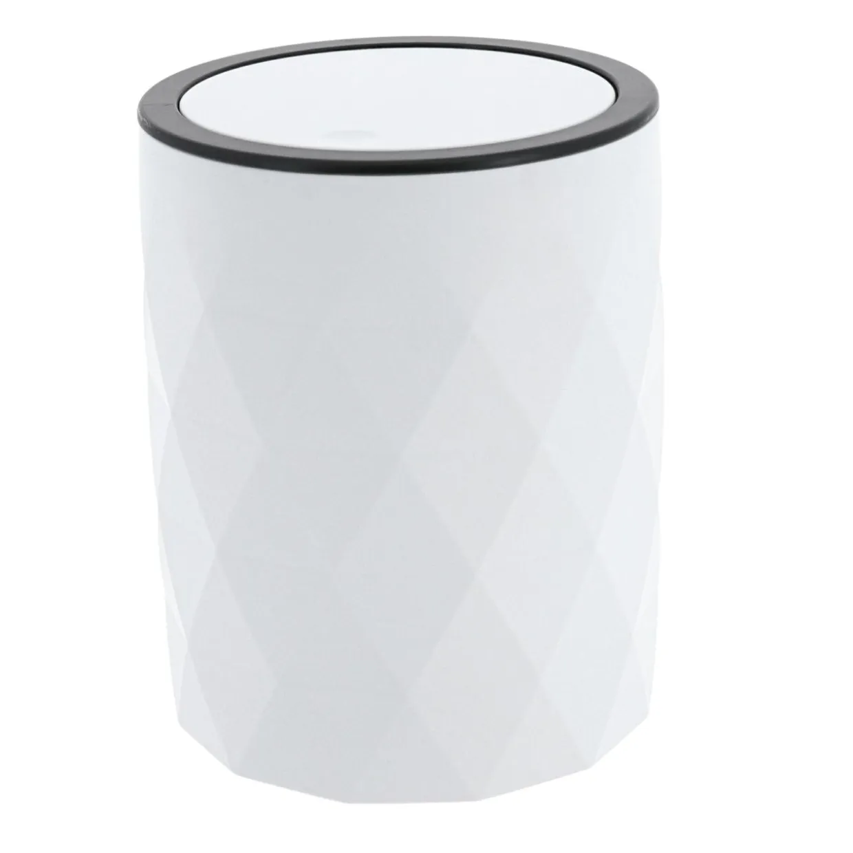 Poubelle salle de bain 6L Rubby Blanc