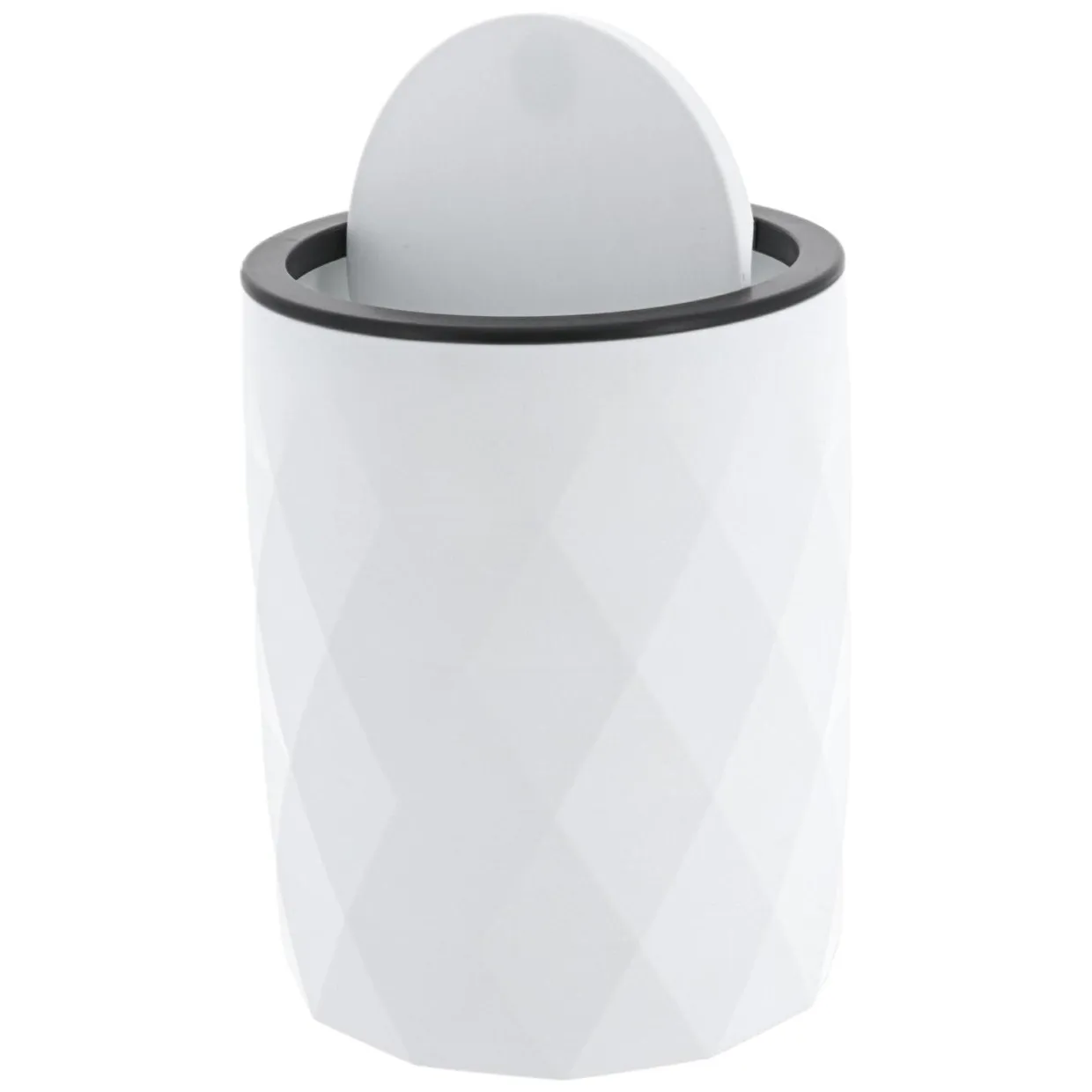 Poubelle salle de bain 6L Rubby Blanc
