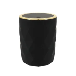 Poubelle salle de bain 6L Rubby Noir