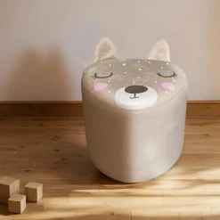 Pouf enfant (H25 cm) Bichette Beige