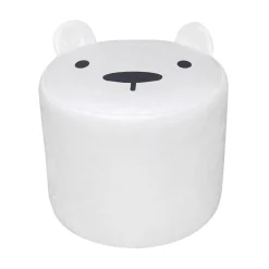 Pouf enfant (H25 cm) Ourson Blanc