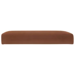 Pouf pliable simple velours ( 38 x 38 cm) Tess Ambre