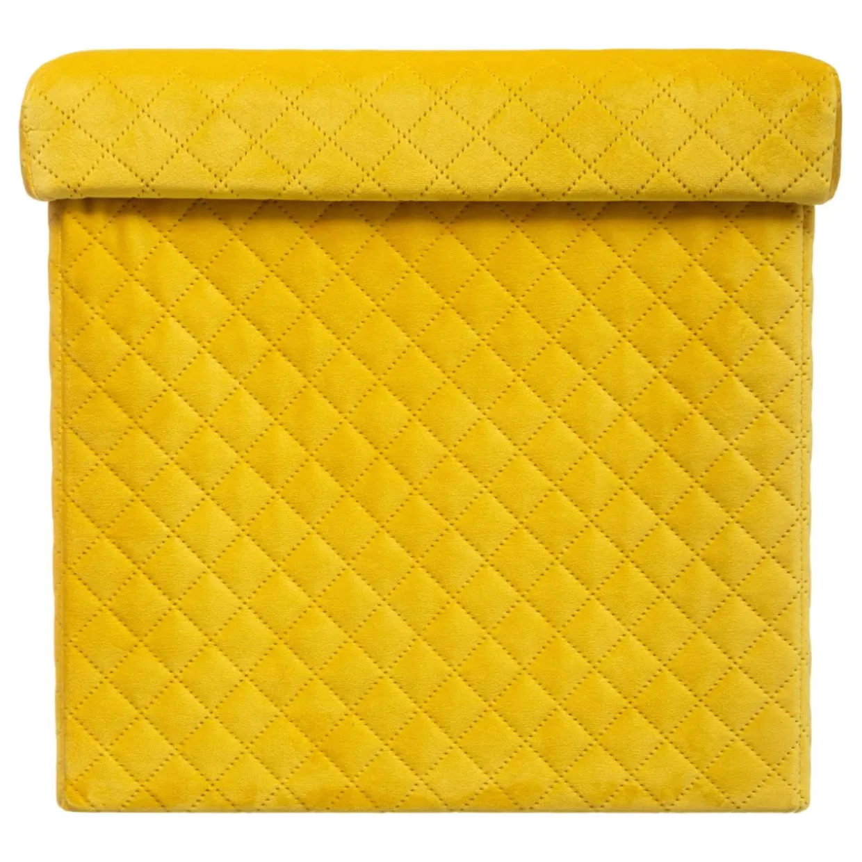 Pouf pliant Velours Jack Jaune