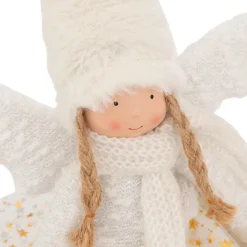 Poupée de Noël (H56 cm) Sweet Angel Blanc et doré