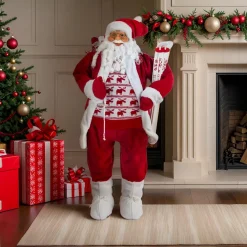 Père Noël déco Traditionnel (H123 cm) Donatien