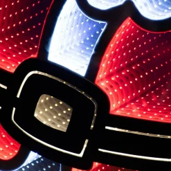 Père Noël lumineux 438 LED (H60 cm) Infinity Blanc froid et multicolore