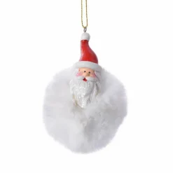 Père Noël à suspendre (H8 cm) Doudou Blanc