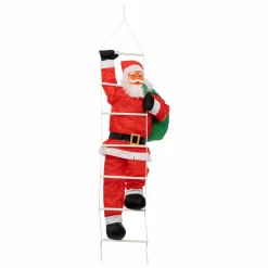 Père Noël à suspendre (H120 cm) Marcel le grimpeur