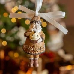 Père Noël à suspendre (H9 cm) Nikolas en Pain dépices