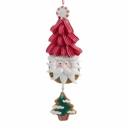 Père Noël à suspendre (H13 cm) Père-Noël sapin Rouge
