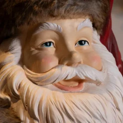 Père Noël traditionnel Géant (H166 cm) Klaus et les cadeaux
