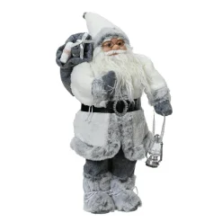 Père Noël traditionnel (H60 cm) Emile Neige d'hiver