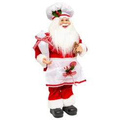 Père Noël traditionnel (H60 cm) Gautier le cuisinier