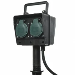 Prise piquet de jardin programmable 2 pôles