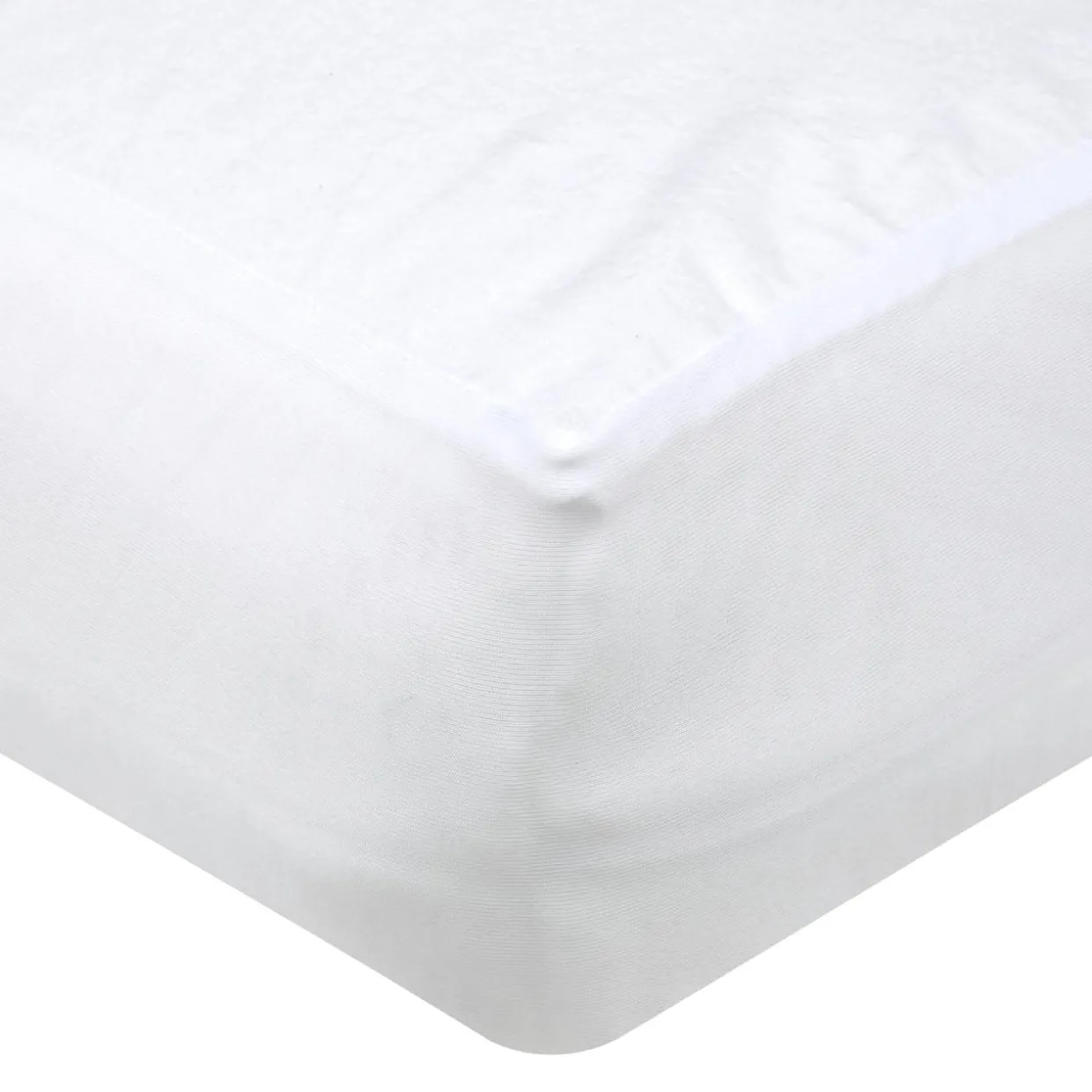 Protège-matelas alèse molleton imperméable (160 x 200 cm) Serena Blanc