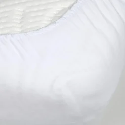 Protège-matelas alèse molleton imperméable (140 x 190/200 cm) Serena Blanc