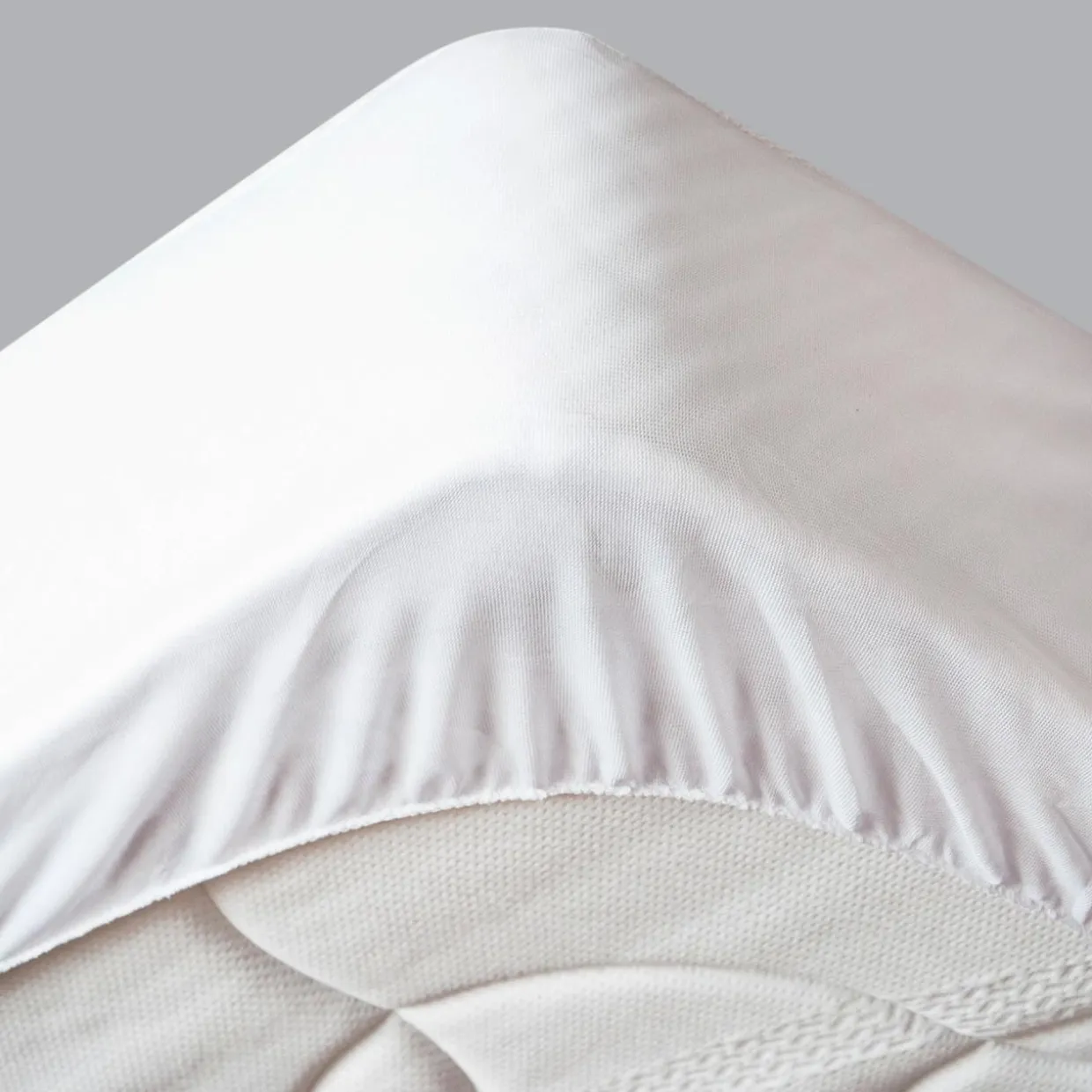 Protège-matelas imperméable (160 x 200 cm) Tricia Blanc