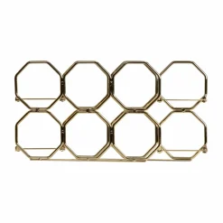Range-bouteilles métal pliable (H22 cm) Elio Or