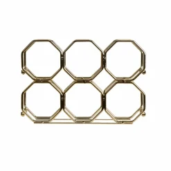 Range-bouteilles métal pliable (H22 cm) Elio Or