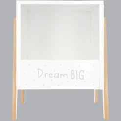 Rangement enfant casier bois (H40 cm) Ecriture Blanc