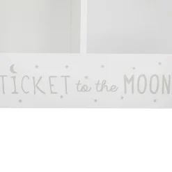 Rangement enfant casier double (H40 cm) Ecriture Blanc