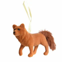 Renard de Noël à suspendre (H7 cm) Milou Marron