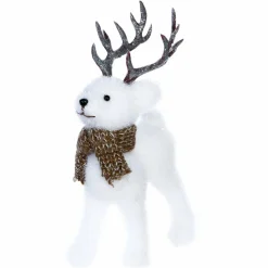 Renne de Noël (H19 cm) Adrian Blanc