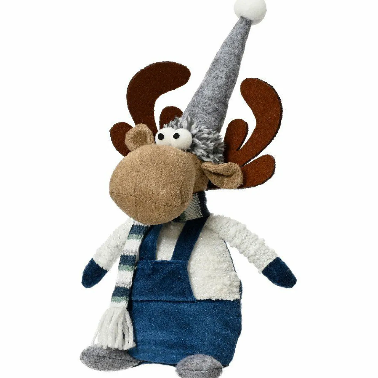 Renne de Noël (H30 cm) Gaby en blanc