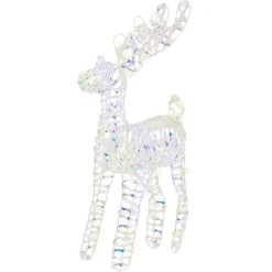 Renne lumineux à piles 50 LED (H50 cm) Ice Blanc froid