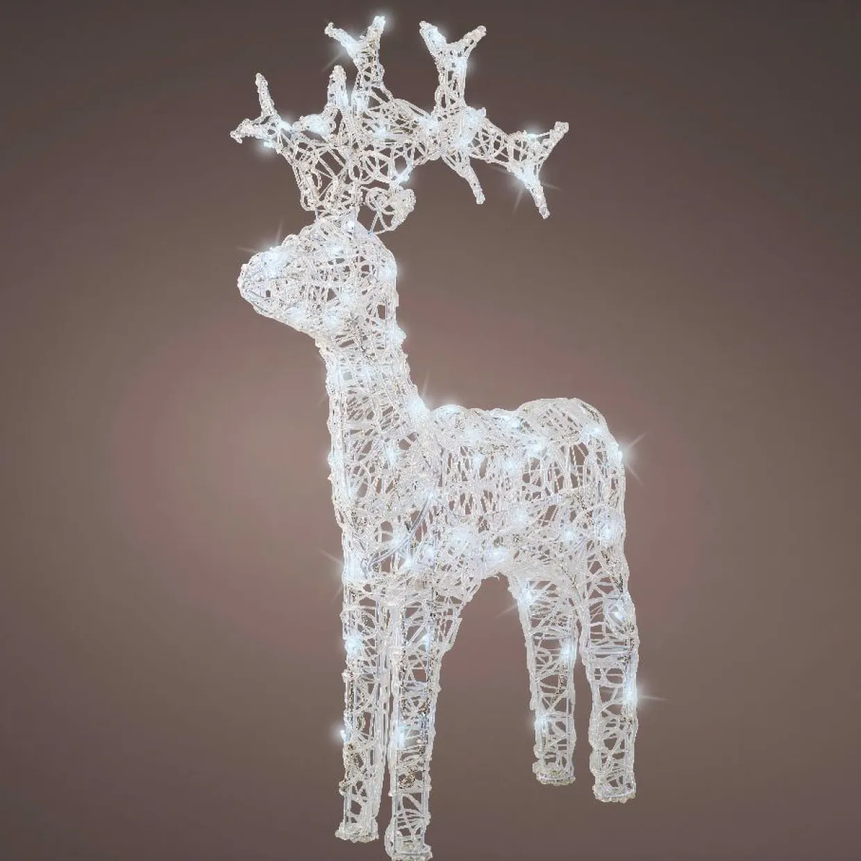Renne lumineux souple 80 LED (H89 cm) Skoll Blanc froid