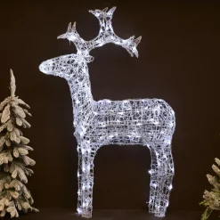 Renne lumineux souple 120 LED (H110 cm) Skoll Blanc froid