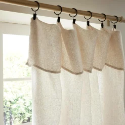 Rideau ajustable (140 x max 300 cm) Nils Beige