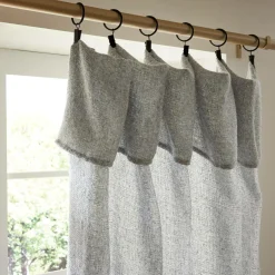 Rideau ajustable (140 x max 300 cm) Nils Gris