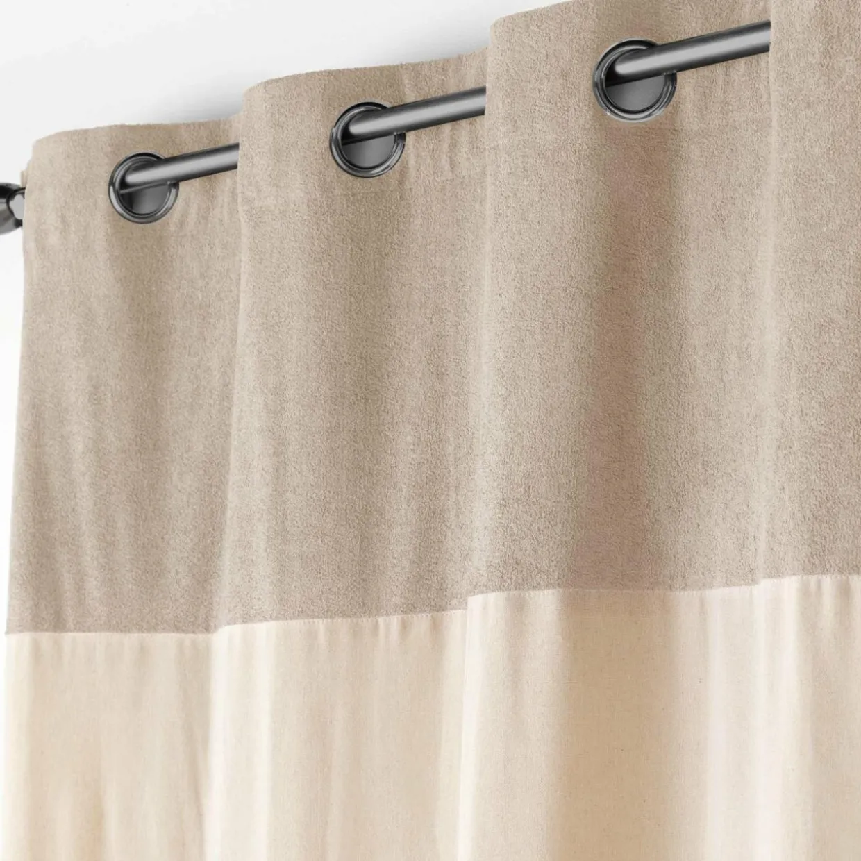 Rideau bouclette (140 x 240 cm) Ava Beige